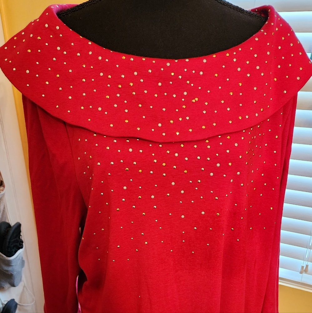 Kim Roger's 2X Embellished Top